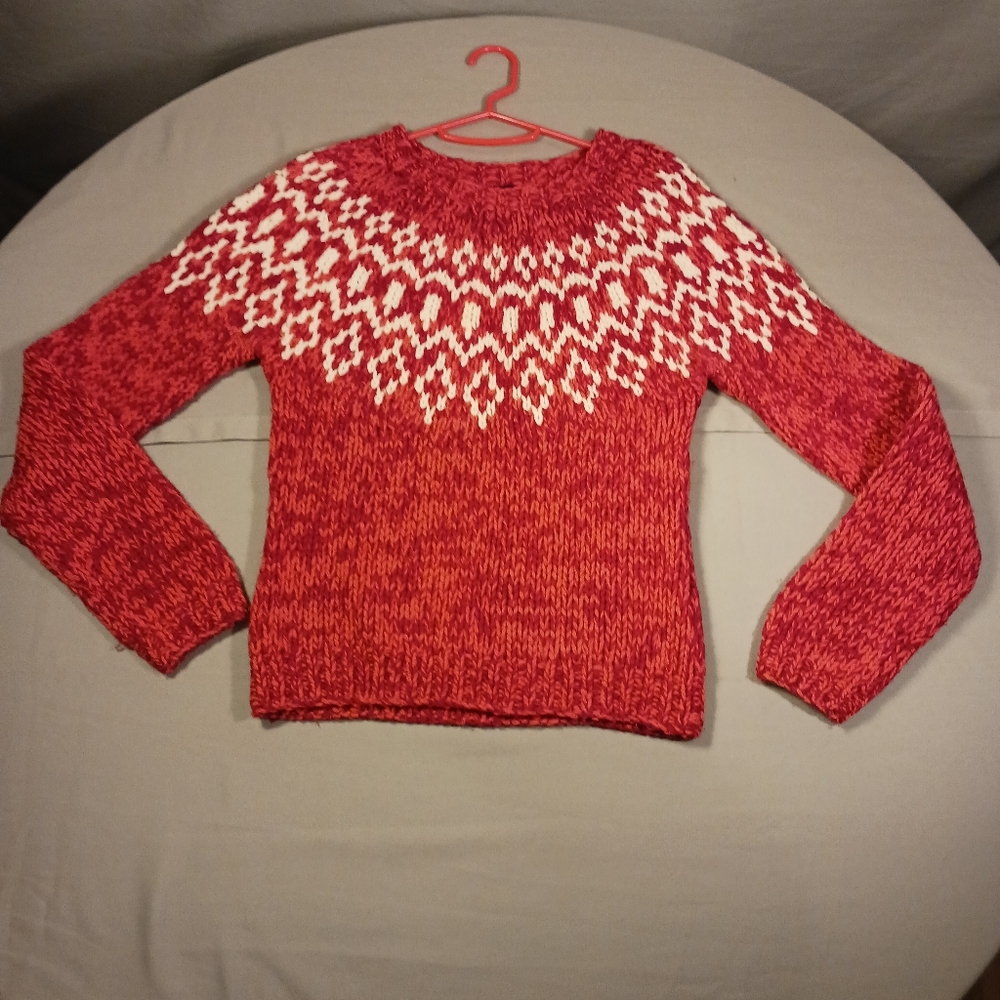 AMERICAN EAGLE OUTFITTERS Hand Knit Sweater Lambswool Women XS
